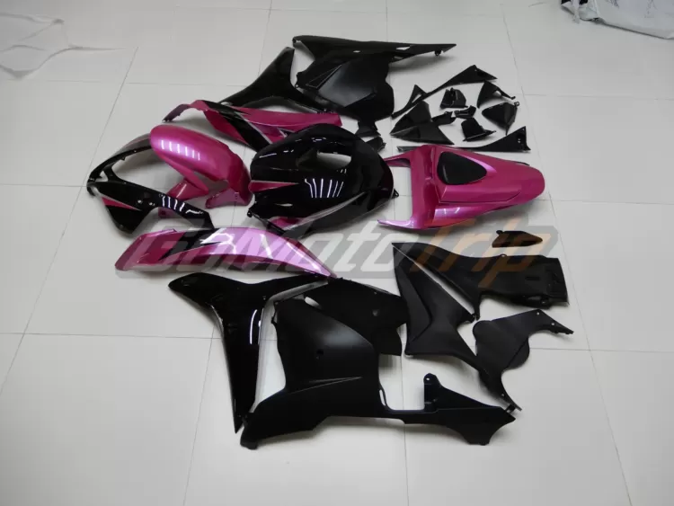 2009 2012 Honda Cbr600rr Black Pink Fairing 4