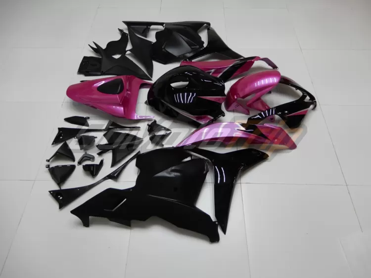 2009 2012 Honda Cbr600rr Black Pink Fairing 5