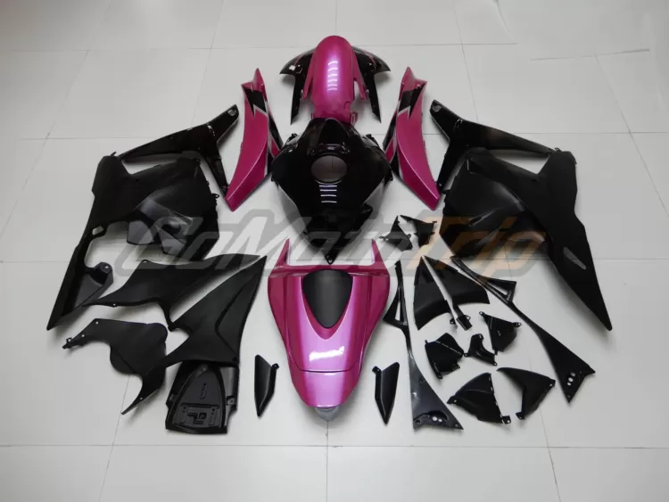 2009 2012 Honda Cbr600rr Black Pink Fairing 6