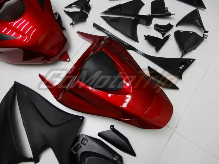 2009 2012 Honda Cbr600rr Red Black Fairing 10