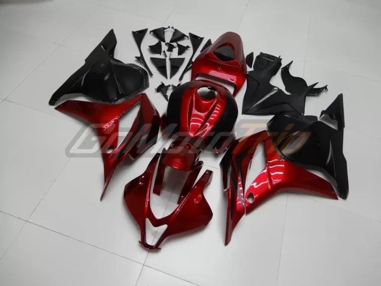 2009 2012 Honda Cbr600rr Red Black Fairing 2