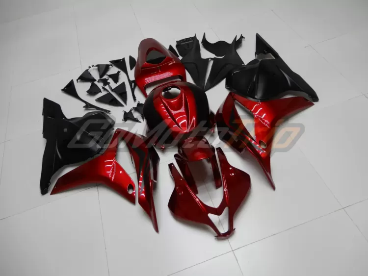 2009 2012 Honda Cbr600rr Red Black Fairing 3