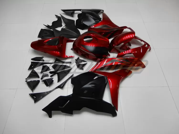 2009 2012 Honda Cbr600rr Red Black Fairing 5