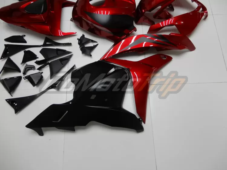 2009 2012 Honda Cbr600rr Red Black Fairing 9