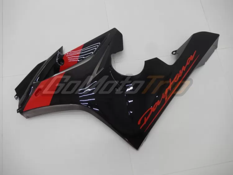 2009 2012 Triumph Daytona 675 Black Red Fairing 10