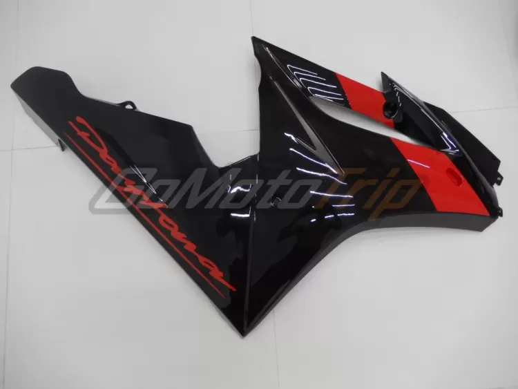 2009 2012 Triumph Daytona 675 Black Red Fairing 11