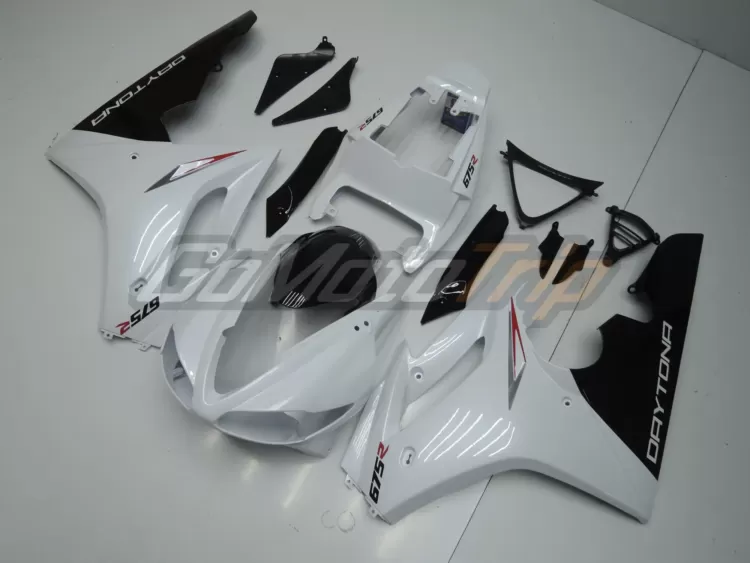 2009 2012 Triumph Daytona 675 Pearl White Fairing 2