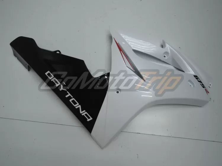 2009 2012 Triumph Daytona 675 Pearl White Fairing 5