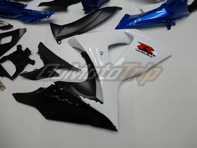 2009 2016 Suzuki Gsx R1000 White Blue Fairing 10