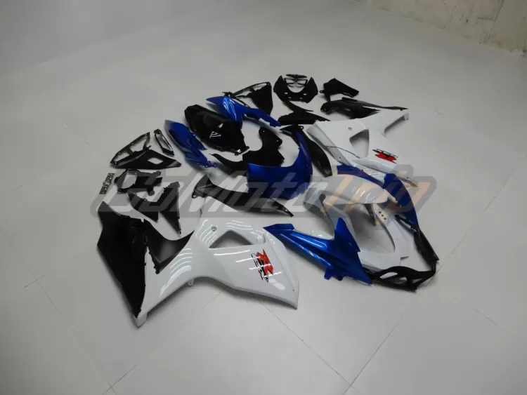 2009 2016 Suzuki Gsx R1000 White Blue Fairing 3