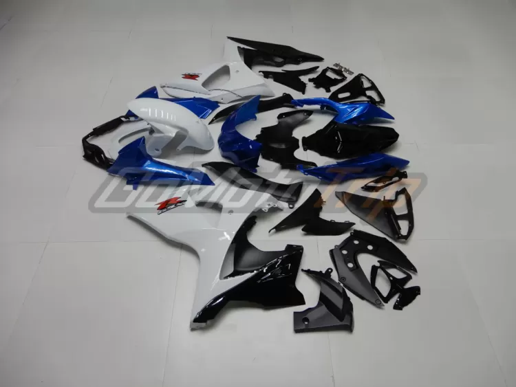 2009 2016 Suzuki Gsx R1000 White Blue Fairing 4