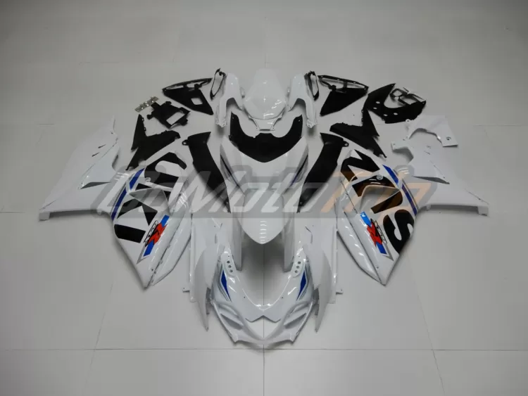 2009 2016 Suzuki Gsx R1000 White Fairing 1