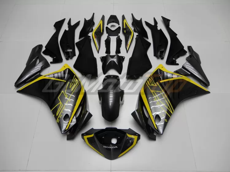 2011 2015 Honda Cbr250r Gray Yellow Fairing 1