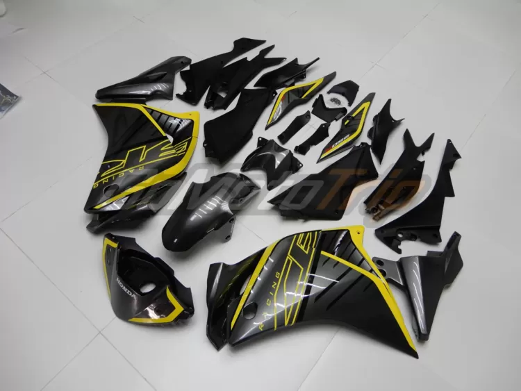 2011 2015 Honda Cbr250r Gray Yellow Fairing 2