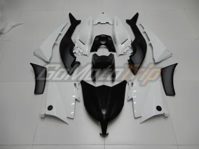 2012 2014 Yamaha Tmax 530 Black White Fairing 1