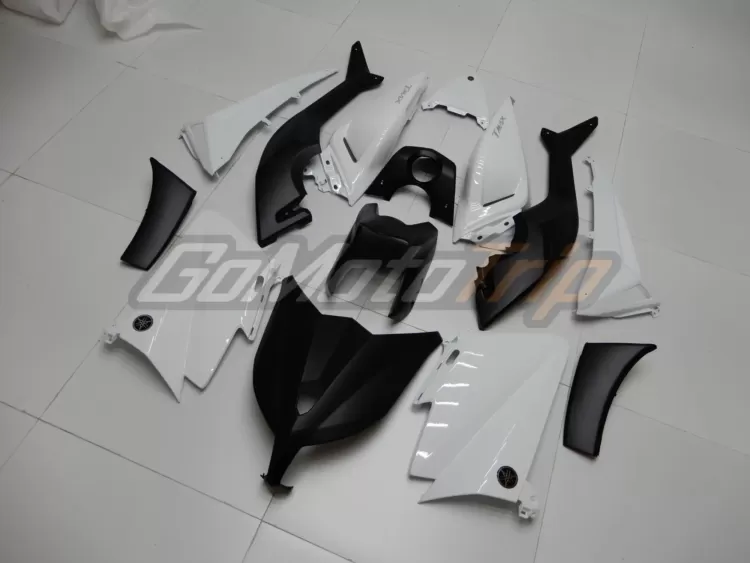 2012 2014 Yamaha Tmax 530 Black White Fairing 2