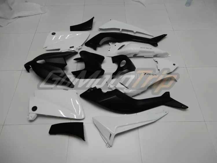 2012 2014 Yamaha Tmax 530 Black White Fairing 4