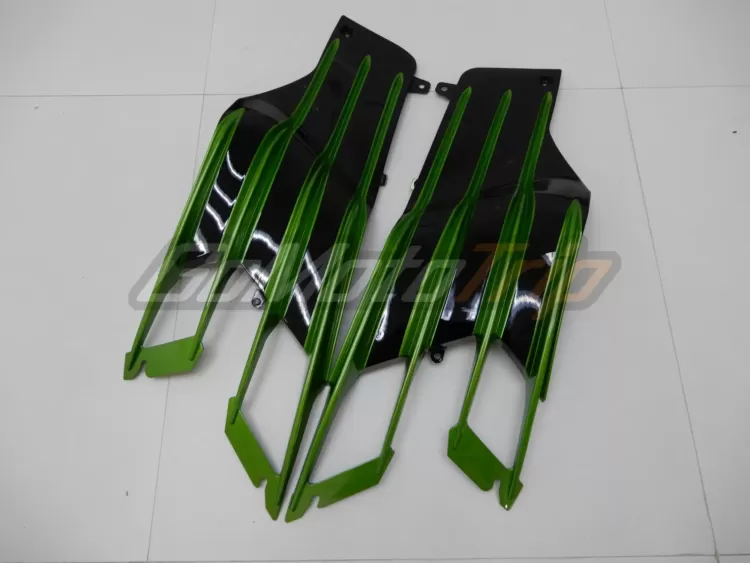 2014 Kawasaki Ninja Zx 14r Black Green Fairing2 16