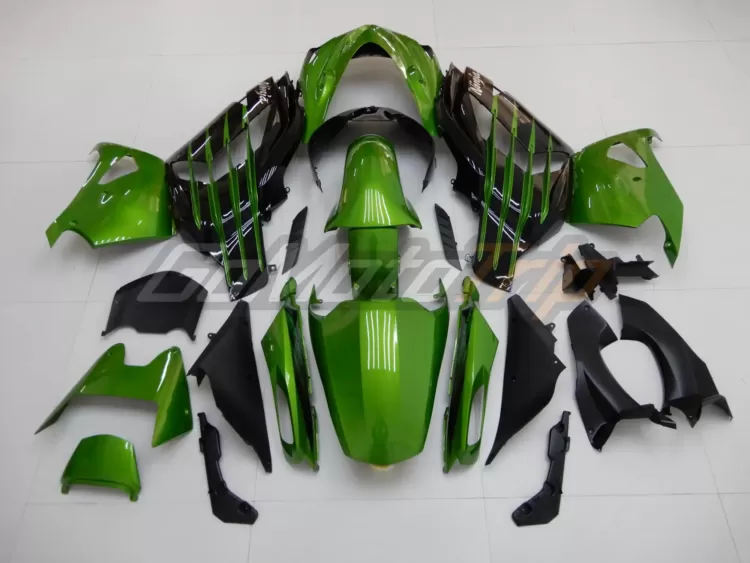 2014 Kawasaki Ninja Zx 14r Black Green Fairing2 5