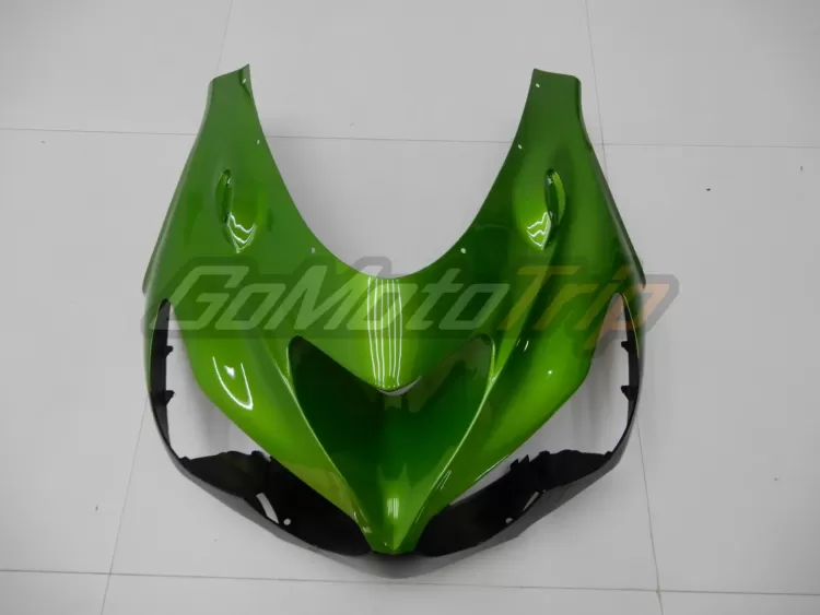 2014 Kawasaki Ninja Zx 14r Black Green Fairing2 7