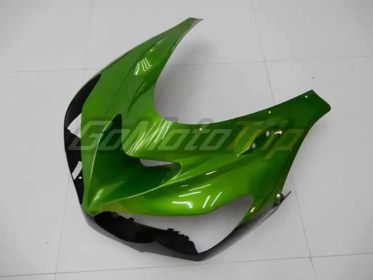 2014 Kawasaki Ninja Zx 14r Black Green Fairing2 8