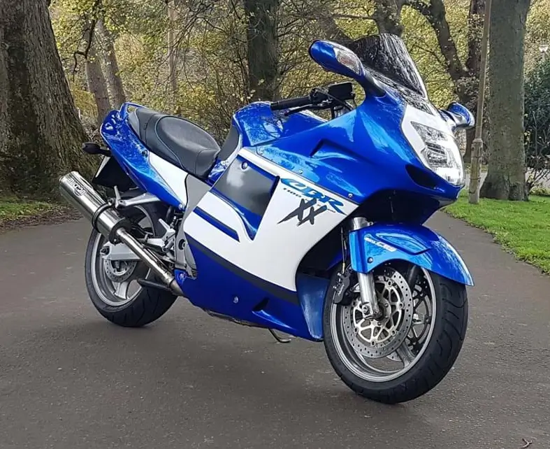 Cbr1100xx Blackbird Blue White Fairing 7