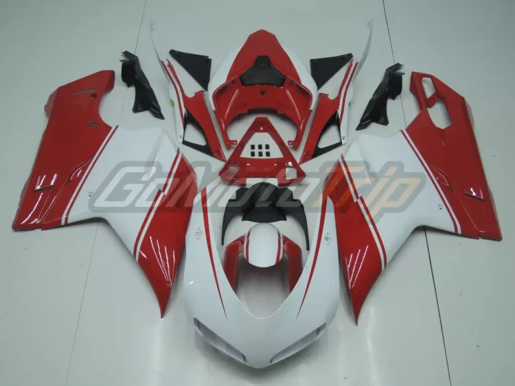 Ducati 848 1098 1198 Red White Fairing 1