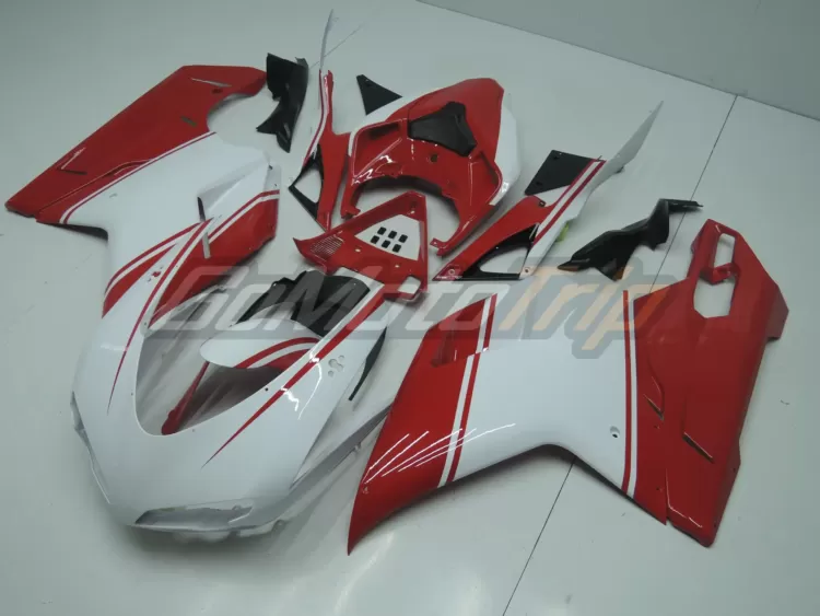 Ducati 848 1098 1198 Red White Fairing 2