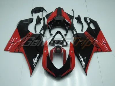 Ducati 848 Evo Black Red Fairing 1