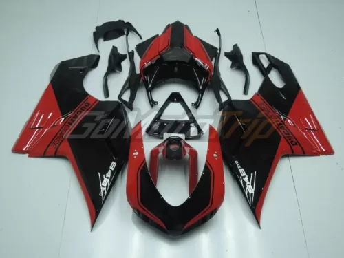 Ducati 848 Evo Black Red Fairing 1