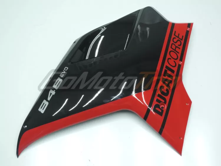 Ducati 848 Evo Black Red Fairing 7