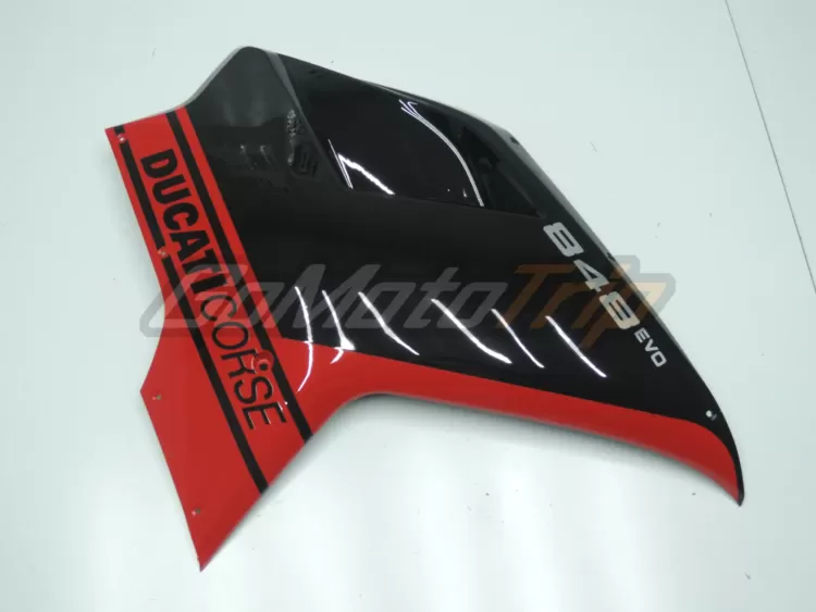 Ducati 848 Evo Black Red Fairing 9