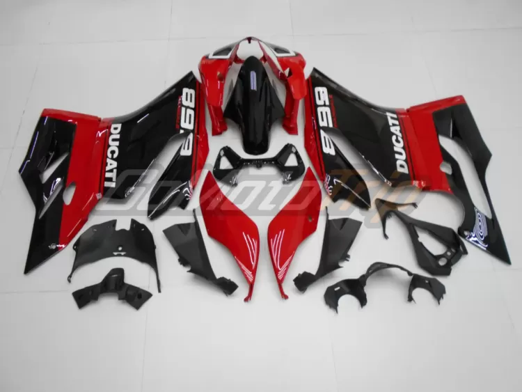 Ducati 899 Panigale Black Red Fairing 6