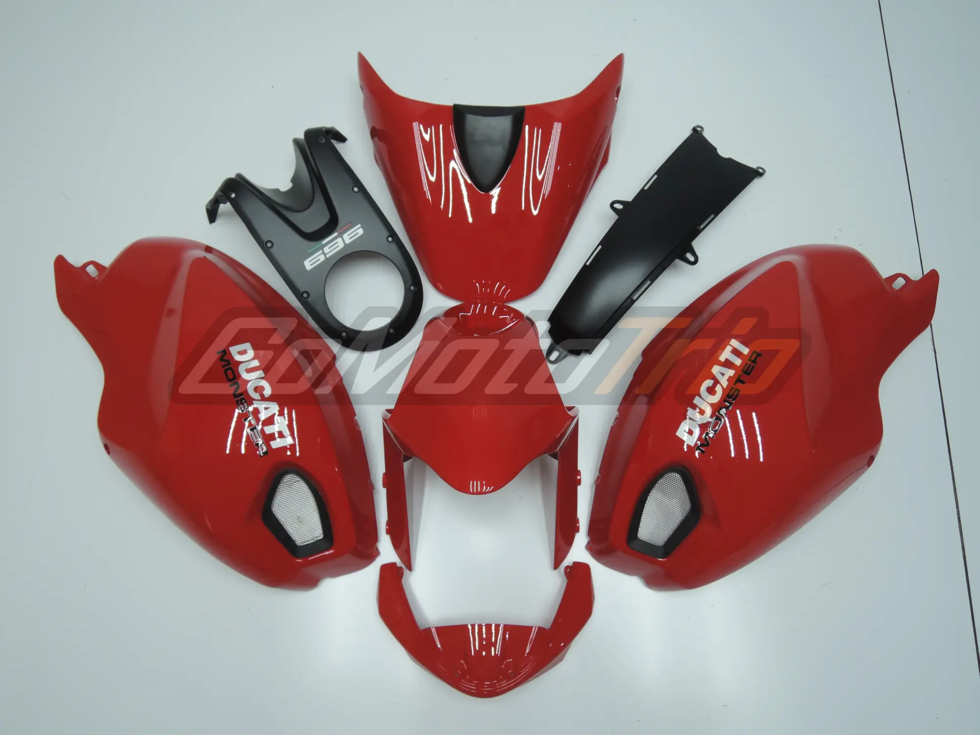 Ducati Monster 696 Red Fairing 1