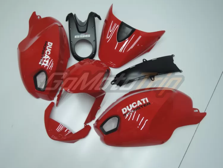 Ducati Monster 696 Red Fairing 2