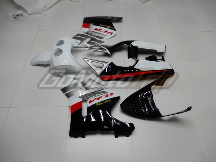 Honda Vfr400r Nc30 Black White Fairing 4