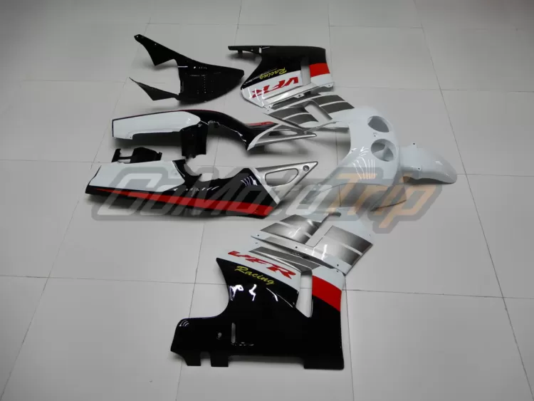 Honda Vfr400r Nc30 Black White Fairing 5