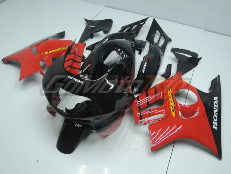 1995 1996 Honda Cbr600f3 Black Red Fairing 2