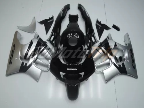 1995 1996 Honda Cbr600f3 Black Silver Fairing2 1