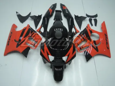 1997 1998 Honda Cbr600f3 Black Red Fairing 1