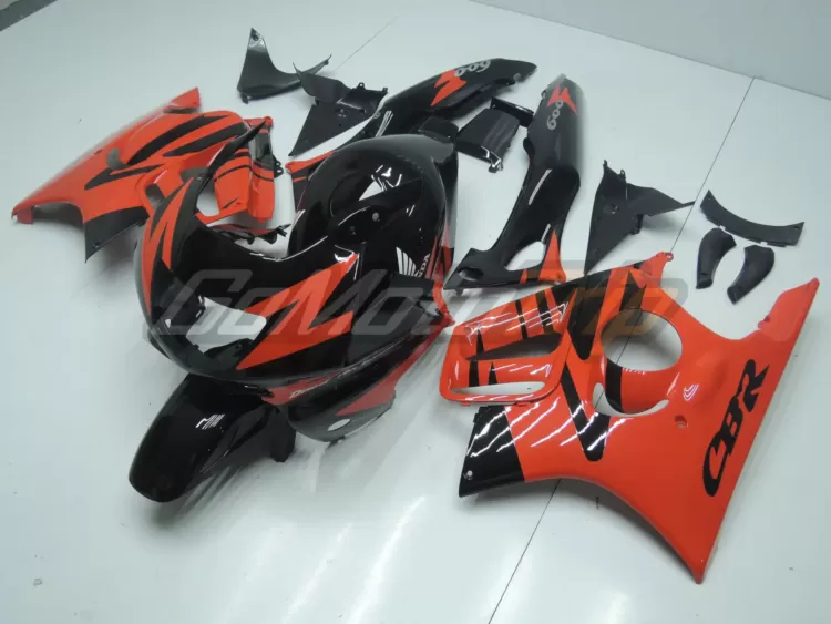 1997 1998 Honda Cbr600f3 Black Red Fairing 2