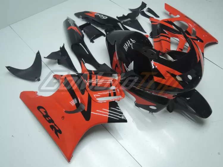 1997 1998 Honda Cbr600f3 Black Red Fairing 3