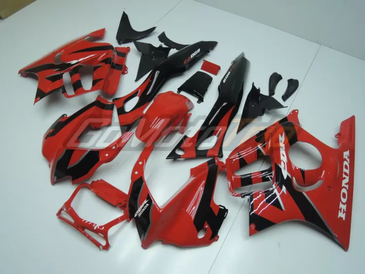 1997 1998 Honda Cbr600f3 Black Red Fairing2 2