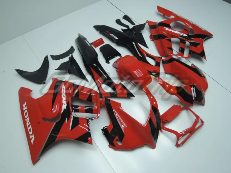 1997 1998 Honda Cbr600f3 Black Red Fairing2 3