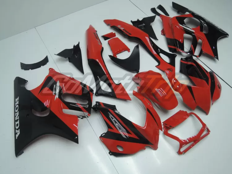 1997 1998 Honda Cbr600f3 Black Red Fairing3 3