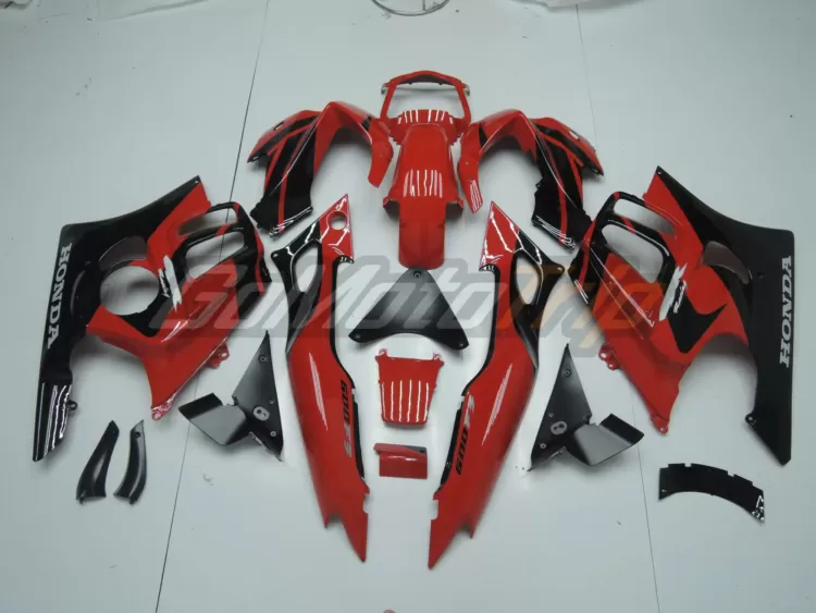 1997 1998 Honda Cbr600f3 Black Red Fairing3 4