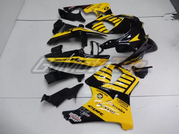 1998 1999 Honda Cbr919rr Black Yellow Fairing 5