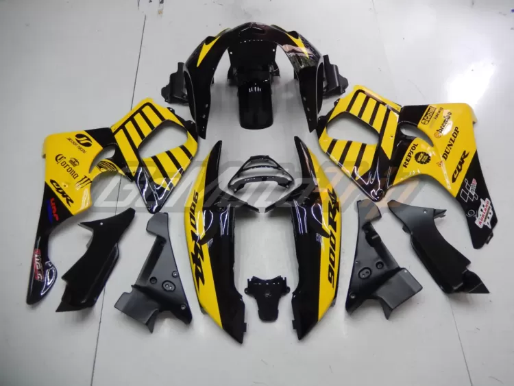 1998 1999 Honda Cbr919rr Black Yellow Fairing 6