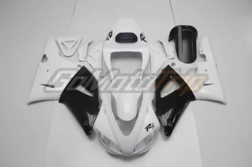 1998 1999 Yamaha Yzf R1 Black White Fairing 1