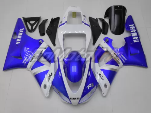 1998 1999 Yamaha Yzf R1 Blue White Fairing 1